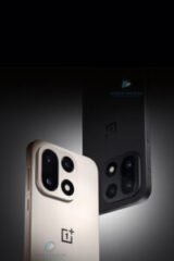 OnePlus 15 in Black color, showcasing its sleek aluminum frame and Hasselblad camera module, available in Pakistan,