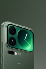 Close-up of the triple camera system on Xiaomi 17 Pro Max