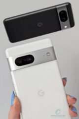 Complete specifications table for Google Pixel 8 showing battery, chipset, and storage details.