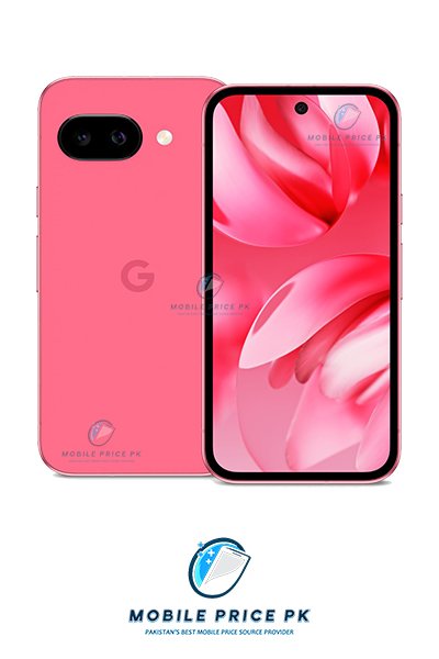 Google Pixel 9a smartphone in Charcoal color showing its design and display.