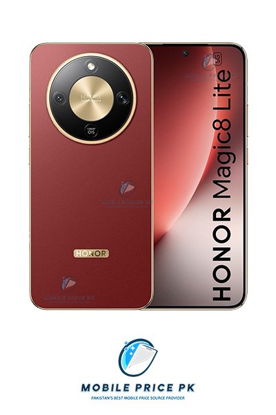 Honor Magic8 Lite smartphone front and back design,